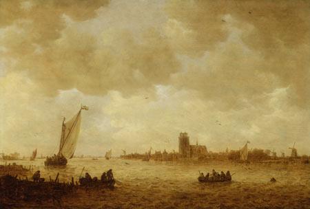Jan van Goyen View of Dordrecht oil painting image